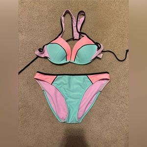 Colorful large Xhilaration bikini